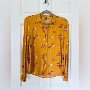 Yellow Floral Blouse